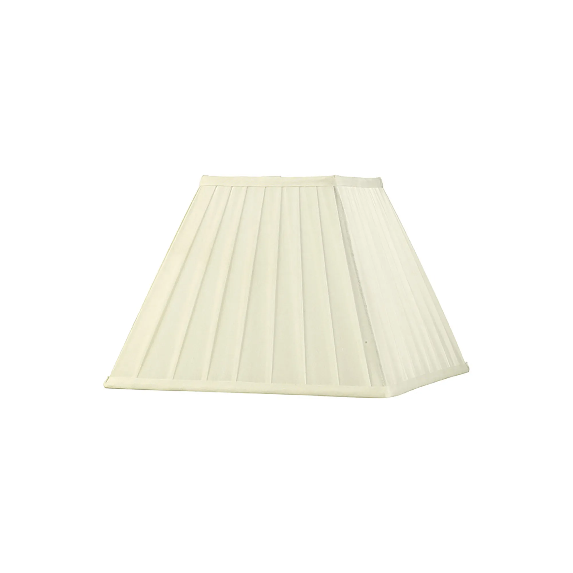 ILS20228  Leela 30cm Square Pleated Shade Ivory